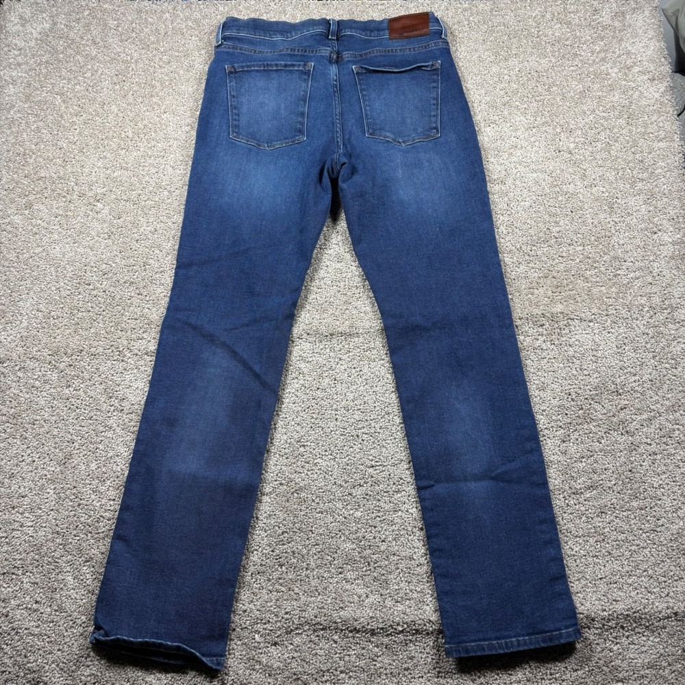 Mott & Bow Mens Straight Leg Jeans Dark Wash Blue Denim Size 34x34 Stretch